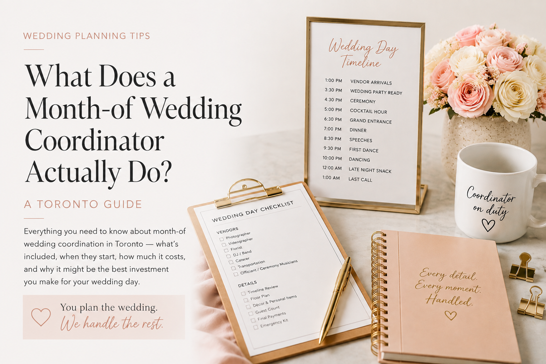 What Does a Month-of Wedding Coordinator Actually Do? Toronto Guide